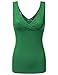Kaylee_xo Sexy Women's Low-Cut V-Neck Summer Fitted Sleeveless Tank Top