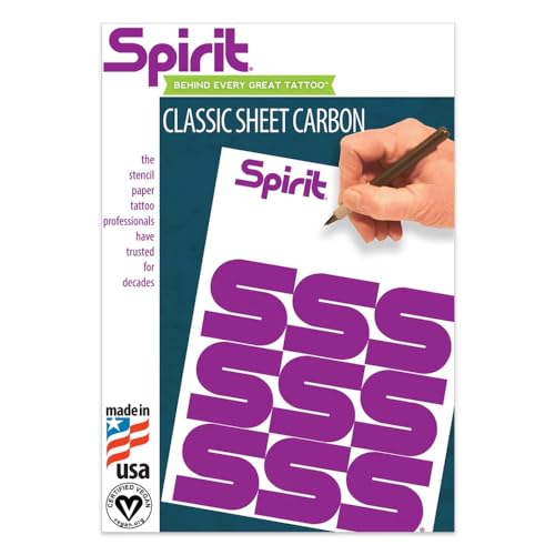 Spirit® Classic Sheet Carbon Tattoo Stencil Transfer Paper, 8.5