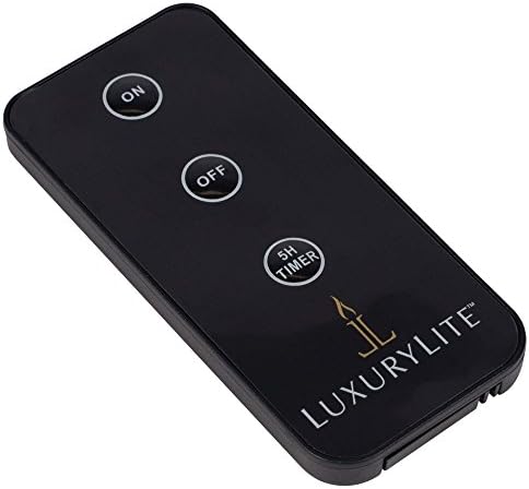 LuxuryLite Candle Matte Black 1.5 x 3.75 Resin Stone Handheld Remote Control