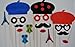 Parisian Inspired Deluxe Kit Photo Booth Props Mustache on a Stick Mustache bash France se la vie... oh lala  Props primary