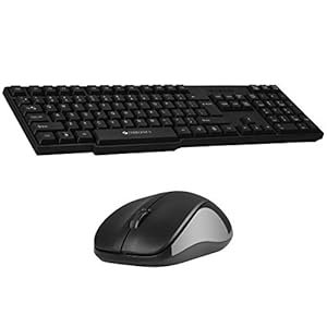 Zebronics Zeb-Companion 107 USB Wireless Keyboard and Mouse Set with Nano Receiver (Black)