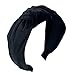 1Pcs Velvet Headbands for Women Knotted Headbands for Women Turban Headbands for Women Wide Headbands for Women Hairband Hair Hoops Hair Accessories,Black