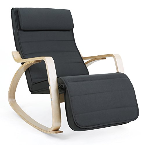 SONGMICS Sedia a Dondolo, Poltrona Relax SONGMICS Sedia a Dondolo, Poltrona Relax
