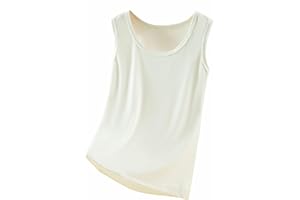 HGps8w Thermal Tank Top for Women Basic Crewneck Stretch Warm Winter Fleece Base Layer Vest Sleeveless Undershirts