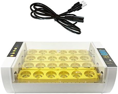 Popular Wind 24 Digital Mini Fully Automatic Egg Incubator, Temperature Control Chicken Chick Duck Hatcher US Plug 110V (24 eggs)
