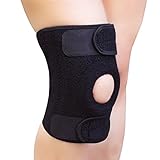Ynport Knee Brace For Arthritis ACL Meniscus Outdoor Sports Lycra Spring Non-Bulky Best Open Patella Knee Protector Wrap Relieves Pain Symptoms