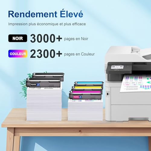TN248XL TN248 Compatible pour Toner Brother DCP-L3560CDW Toner Brother HL-L3240CDW Toner MFC-L8390CDW MFC-L3760CDW TN 248XL TN-248XL TN 248 Toner DCP L3560CDW DCP-L3520CDW MFC-L3740CDWE 5-Pack