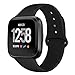 Kmasic Sport Band Compatible with Fitbit Versa/Fitbit Versa 2/Fitbit Versa Lite Edition, Soft Silicone Strap Replacement Wristband Versa Smart Fitness Watch, Small