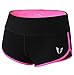 FIRM ABS Women's Pro Cool 3-Inch Compression Shorts Black/Pink Small