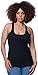 Zenana Outfitters 4 Pack Womens Basic Ribbed Racerback Tank Top WHITE/WHITE/BLACK/BLACK M