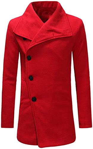 slim pea coat mens