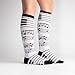 Sock It to Me, Foot Notes, Women's Knee-High Funky Socks, Piano Key Notes, Music Socks