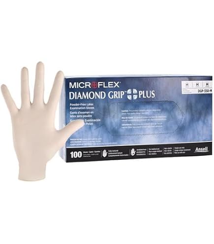 Amazon.com: Microflex Inc Dgp-350-S Diamond Grip Plus Pf Gloves