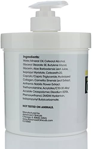 Advanced Clinicals Collagen Skin Rescue Lotion, Hydrate, Moisturize, Lift - Image 3