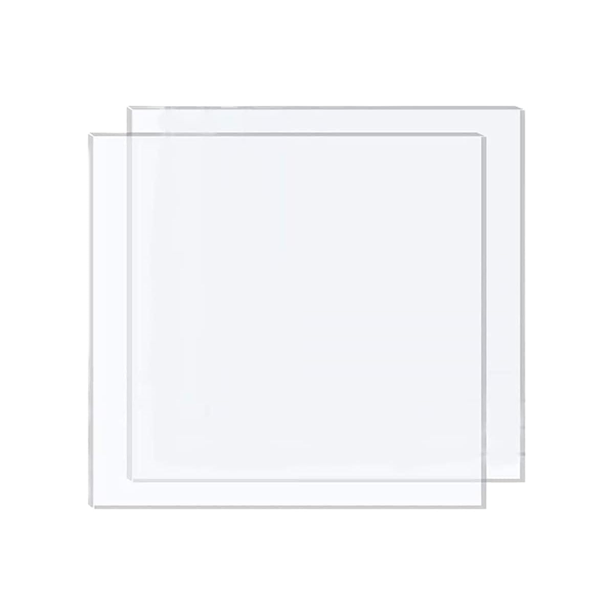 DARENYI 3mm Acrylic Sheet Clear Plastic Sheet Large Transparent Acrylic Board for Drawing, Printing, Craft DIY, Picture Frame etc(30 x 30cm)
