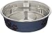Loving Pets Bella Dog Bowls- Stainless Steel Dog & Cat Bowls - Spill Proof Dog Food Bowl, Cat Bowl, Puppy Essentials & Pet Supplies Great for Home & Travel (Medium 20-25 lbs, Blueberry)