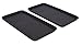 Internet's Best Waterproof Multi-Purpose Plastic Shoe Tray Boot Mat for Entryway, Dorm Room, Indoor Outdoor, Large Mud Pan, Utility Mat, Weather Resistant Floor Tray, 2 Pack - 30x15 - Black