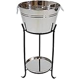Sunnydaze Ice Bucket Drink Cooler with Stand and