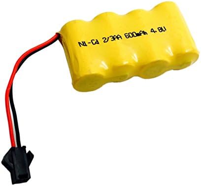 Ni-CD 1.2V 2/3AA 4.8V 600mAh Rechargeable Battery NICD Batteries For Phone Toyremote control vehicle