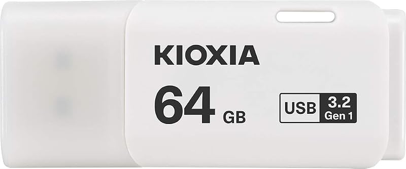 KIOXIA TransMemory U301 64GB USB 3.2 USB Flash Drive White