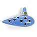 Ocarina of Time Replica by Songbird Ocarinas - 7 Hole- Alto C-OoT- Ceramic- Sweet Potato- Legend of Zelda flute - Triforce design -Link - Free Tutorial & Songbook Included