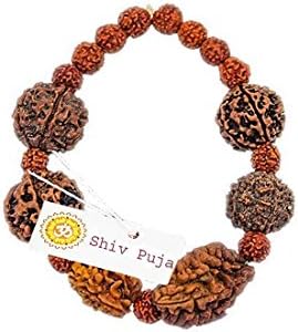 SHIV SHANKAR ACCESSORIES Rudraksha Rudrksh 2 3 4 5 6 7 Mukhi (Face) Beads Mala Band Bracelet Women Men
