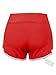 Yoga Running Workout Shorts Tankoo Athletic Elastic Waist Wine Red S