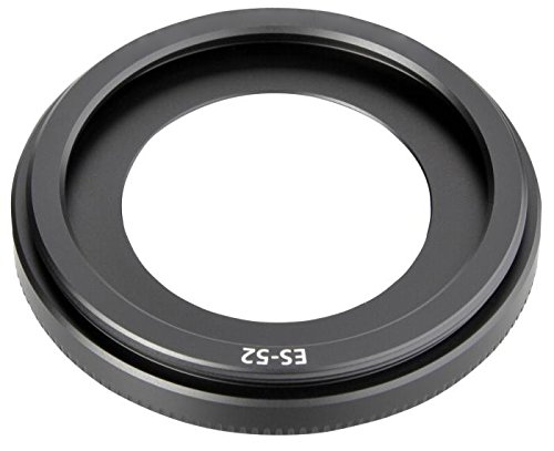 CELLONIC ES-52 Lens Hood Compatible for Canon EF 40mm f/2.8 STM EF-S 24mm f/2.8 STM Plastic Bayonet Cylindrical/Round Sun Shade Protector Cover