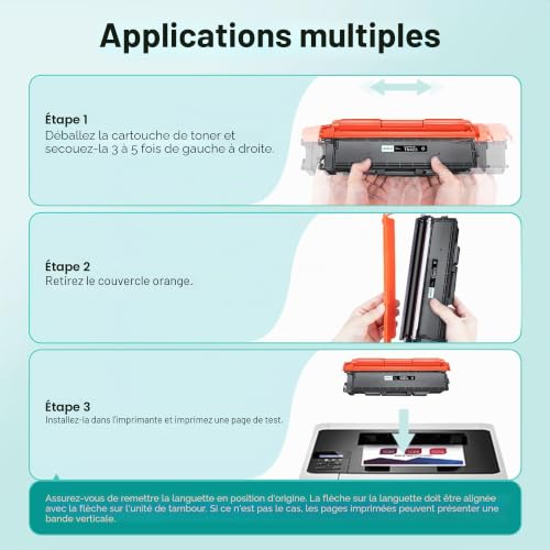 LOFBLAT TN423 Toner Cartridge Compatible with Brother TN423 TN-423 TN421 for HL-L8260CDW HL-L8360CDW MFC-L8690CDW MFC-L8900CDW DCP-L8410CDN DCP-L8410CDW DCP-L8410CDN (Black Cyan Magenta Yellow)