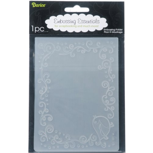 Darice 1216-63 Bird Border Embossing Folder, 4.25
