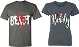 Beast & Beauty - Matching Couple Shirts - His and Her T-Shirts - Tees