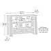 Sauder Boone Mountain Anywhere Console, For TV's up to 47
