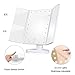 Tri-fold 22 LED Lighted Vanity Makeup Mirror by TrangsBeautyCorner - 1x2x3x Magnification with Touch Screen,Rotatable Stand,and USB Cable-Battery Powered Professional Cosmetic Travel Mirror, Rose Gold