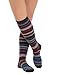 Womens Stripe Knee Socks Cashmere Blend 7 Color Options