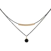 Fudceom Triangle Choker Necklace for Women Girls, Adjustable Jewelry Necklace Gift