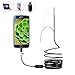 Ultra Slim 0.21 inch Dia. Probe USB Endoscope with Semi Rigid Cable USB Type C Adapter Borescope Waterproof Inspection Camera Snake Camera for PC Notebook and Android Device(5M/16.4ft Cable)