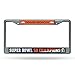 Rico Industries NFL Denver Broncos Super Bowl 50 Champions Chrome Plate Frame,12-Inch by 6-Inch,Silver