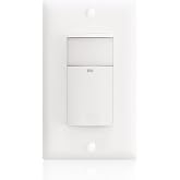 ECOELER Motion Sensor Light Switch, PIR Motion Detection Wall Switch with Adjustable Sensitivity, OCC/VAC Selectable, Neutral Wire Required, Single Pole Occupancy Sensor for Bathroon, Laundry