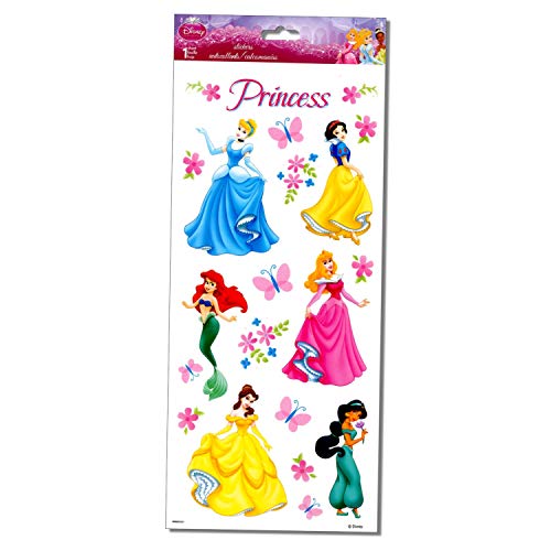 Disney Princess Stickers Large 5.5X12 Sheet of Specialty Disney Princess Glitter Stickers