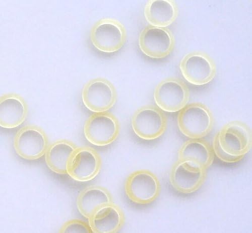 Amber Color - 1/8" Light 2.5 Oz. Orthodontic Intraoral Elastic for Braces - Latex Dental Rubber Bands (Bag of 100 Elastic)