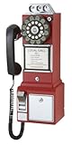 Crosley CR56-RE 1950's Payphone with Push Button Technology, Red (Office Product)