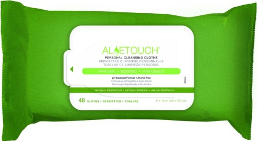 Medline MSC263654HH Aloetouch Personal Cleansing Wipes (48/Packs)