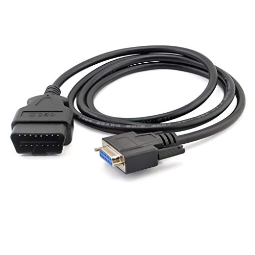 iKKEGOL J1962 Full 16 Pin OBDII Male to DB15 Female Cable Adapter Connector for Car Auto Diagnostic Scanner Tool Converter Cord (OBDII Male to DB15 Female) - Thumbnail 4