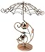 Bejeweled Display Vintage Style Copper Tone Umbrella Rose Earring Tree~ Jewelry Display