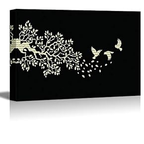 Canvas Wall Art Black and White Art Pictures Home Wall Decorations for Bedroom Living Room Paintings Canvas Prints Framed - 12x18 inches