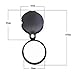 Saflyse 10x Mini Pocket Folding Magnifier with Rotating Protective Holster, 60mm Diameter, Black