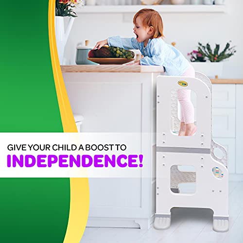 Crayola Edition 2 in 1 Kitchen Buddy Learning Tower, Kitchen Step