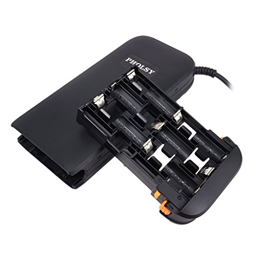 PHOLSY External HotShoe Flash Battery Pack for Canon 550EX 580EX