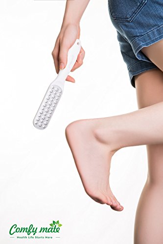 Bath & Shower Floor Foot Scrubber Brush Combined with a Foot File Callus Remover, Perfect as a Pedicure Tool Clean Set,Best for foot Spa Soak,feet Wash - Thumbnail 5
