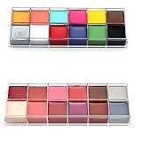 CCbeauty Professional Face Paint Oil 24 Colors Painting Art Party Fancy Make Up Set 1 + Set 2